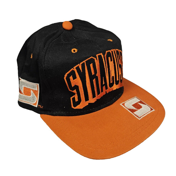 Rare Vintage Syracuse University Orangemen SnapBack Hat Cap Boy America Inc NCAA - Picture 1 of 14